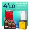 Filtron Jaguar XF 2.0 Dizel Filtre Bakım Seti Motul Motor Yağlı (2015-2020) 4 Lü