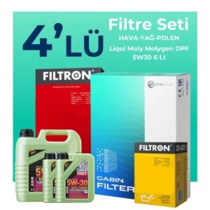 Filtron Land Rover Freelander 2.0 Benzinli Filtre Bakım Seti Liqui Moly Motor Yağlı (2011-2014) 4 Lü