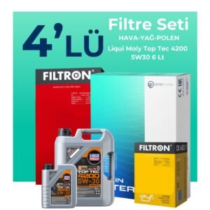 Filtron Mercedes SLK250 Filtre Bakım Seti Liqui Moly Motor Yağlı (2011-2015) 4 Lü