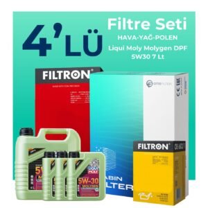 Filtron Mitsubishi L200 2.5 Dizel Filtre Bakım Seti Liqui Moly Motor Yağlı (2008-2015) 4 Lü