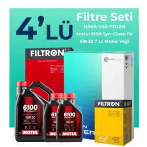 Filtron Nissan Navara 2.3 Dizel Filtre Bakım Seti Motul Motor Yağlı (2015-2021) 4 Lü