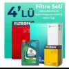 Filtron Opel Astra L 1.2 Filtre Bakım Seti Castrol Motor Yağlı (2021-2023) 4 Lü