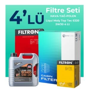 Filtron Opel Combo 1.5 Dizel Filtre Bakım Seti Liqui Moly Motor Yağlı (2018-2025) 4 Lü