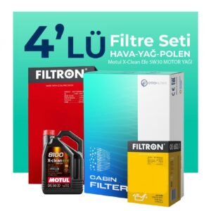 Filtron Opel Grandland 1.5 Dizel Filtre Bakım Seti Motul Motor Yağlı (2018-2024) 4 Lü
