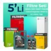Filtron Peugeot Boxer 2.2 Dizel Filtre Bakım Seti Castrol Motor Yağlı (2006-2013) 5 Li
