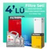 Filtron Peugeot Expert 1.5 Dizel Filtre Bakım Seti Shell Motor Yağlı (2017-2025) 4 Lü