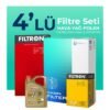 Filtron Seat Arona 1.6 Dizel Filtre Bakım Seti Castrol Motor Yağlı (2017-2021) 4 Lü