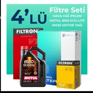 Filtron Seat Leon 1.0 TSi Filtre Bakım Seti Motul Motor Yağlı (2015-2019) 4 Lü