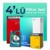 Filtron Skoda Rapid 1.0 TSi Filtre Bakım Seti Castrol Motor Yağlı (2017-2019) 4 Lü