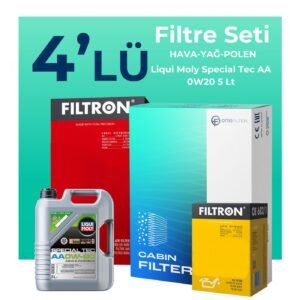 Filtron Toyota C-HR 1.8 Hybrid Filtre Bakım Seti Liqui Moly Motor Yağlı (2016-2017) 4 Lü
