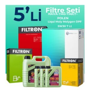 Filtron Toyota Hilux 3.0 Filtre Bakım Seti Liqui Moly Motor Yağlı (2006-2015) 5 Li