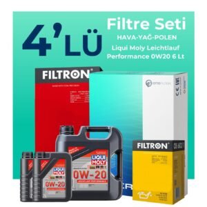 Filtron Volvo S90 2.0 Dizel D4 Filtre Bakım Seti Liqui Moly Motor Yağlı (2016-2018) 4 Lü