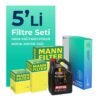 MANN BMW 4.20 Dizel 190 HP Filtre Bakım Seti Motul Motor Yağlı (2015-2019) 5 Li