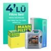 MANN Citroen C3 1.2 Benzinli Filtre Bakım Seti Liqui Moly Motor Yağlı (2012-2016) 4 Lü