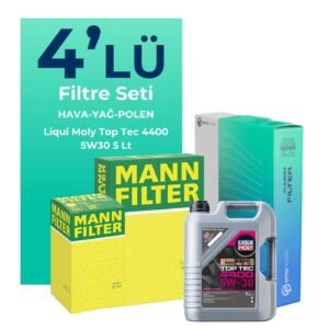 MANN Dacia Dokker 1.5 Dizel Filtre Bakım Seti Liqui Moly Motor Yağlı (2012-2019) 4 Lü