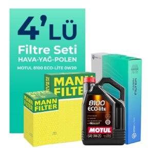 MANN Dacia Jogger 1.0 Benzinli Filtre Bakım Seti Motul Motor Yağlı (2022-2025) 4 Lü