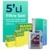 MANN Dacia Lodgy 1.5 Dizel Filtre Bakım Seti Liqui Moly Motor Yağlı (2012-2020) 5 Li
