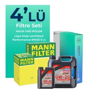 MANN Fiat Egea 1.6 Dizel Filtre Bakım Seti Liqui Moly Motor Yağlı (2015-2023) 4 Lü