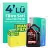 MANN Fiat Idea 1.4 Benzinli Filtre Bakım Seti Motul Motor Yağlı (2004-2010) 4 Lü