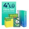 MANN Ford B-MAX 1.4 Benzinli Filtre Bakım Seti Castrol Motor Yağlı (2012-2017) 4 Lü