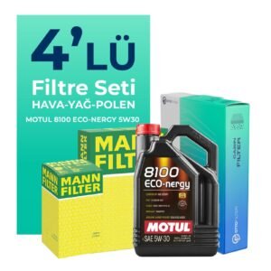 MANN Hyundai Accent Era 1.4 Benzin Filtre Bakım Seti Motul Motor Yağlı (2006-2012) 4 Lü