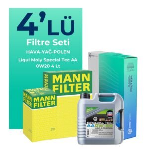 MANN Hyundai Bayon 1.0 Benzinli Filtre Bakım Seti Liqui Moly Motor Yağlı (2021-2023) 4 Lü