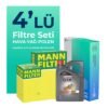MANN Hyundai Getz 1.5 Dizel Filtre Bakım Seti Castrol Motor Yağlı (2006-2011) 4 Lü