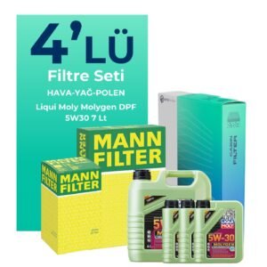 MANN Jaguar S-TYPE 3.0 Filtre Bakım Seti Liqui Moly Motor Yağlı (2000-2008) 4 Lü