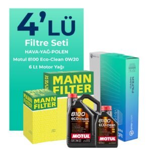 MANN Mercedes E220 Dizel Filtre Bakım Seti Motul Motor Yağlı (2023-2025) 4 Lü