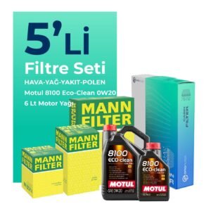 MANN Mercedes E220 Dizel Filtre Bakım Seti Motul Motor Yağlı (2023-2025) 5 Li