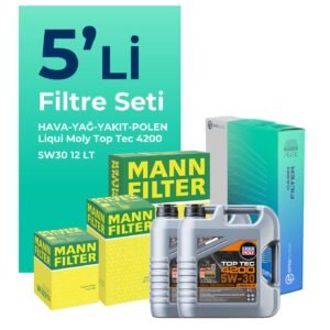 MANN Mercedes Sprinter 516 Dizel Filtre Bakım Seti Liqui Moly Motor Yağlı (2011-2022) 5 Li