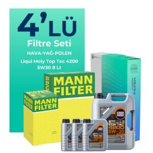 MANN Mercedes Vito 114 CDI 1.7 Dizel Filtre Bakım Seti Liqui Moly Motor Yağlı (2019-2024) 4 Lü