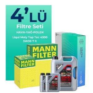 MANN Nissan Navara 2.5 Dizel Filtre Bakım Seti Liqui Moly Motor Yağlı (2006-2015) 4 Lü