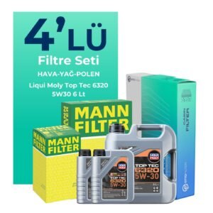 MANN Peugeot Expert 1.5 Dizel Filtre Bakım Seti Liqui Moly Motor Yağlı (2017-2025) 4 Lü