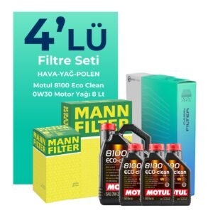 MANN Peugeot Expert 2.0 Dizel Filtre Bakım Seti Motul Motor Yağlı (2017-2024) 4 Lü