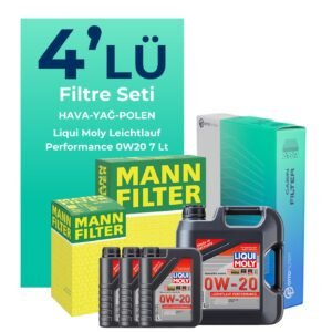 MANN Range Rover Sport 2.0 Benzinli Filtre Bakım Seti Liqui Moly Motor Yağlı (2017-2023) 4 Lü