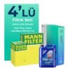 MANN Renault Clio 1.4 Benzin Filtre Bakım Seti Liqui Moly Motor Yağlı (2005-2012) 4 Lü