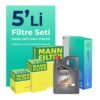 MANN Renault Latitude 1.5 Dizel Filtre Bakım Seti Castrol Motor Yağlı (2010-2015) 5 Li