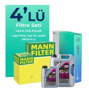 MANN Renault Trafic 1.6 Dizel Filtre Bakım Seti Liqui Moly Motor Yağlı (2014-2019) 4 Lü