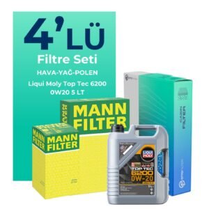 MANN Skoda Kamiq 1.5 TSi Filtre Bakım Seti Liqui Moly Motor Yağlı (2020-2024) 4 Lü