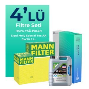 MANN Subaru XV 1.6 Filtre Bakım Seti Liqui Moly Motor Yağlı (2012-2017) 4 Lü