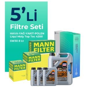 MANN Toyota Hilux 2.8 Filtre Bakım Seti Liqui Moly Motor Yağlı (2015-2021) 5 Li