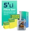 MANN Volkswagen CC 2.0 Dizel Filtre Bakım Seti Liqui Moly Motor Yağlı (2013-2015) 5 Li