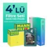 MANN Volkswagen Touareg 2.5 Dizel Filtre Bakım Seti Castrol Motor Yağlı (2004-2009) 4 Lü