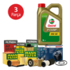 Fiat Doblo 1.3 Dizel (2001-2010) Castrol Motor Yağlı Filtre Bakım Seti Ufi Tip 3 Parça Set
