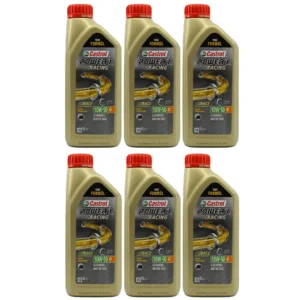 Castrol Power 1 Racing 10W50 4T 1 Lt Motosiklet Yağı (6 Adet)