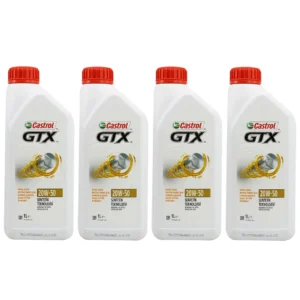 Castrol GTX 20W50 1 Lt Sentetik Motor Yağı (4 Adet)