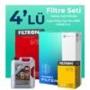FILTRON Alfa Romeo Tonale 1.5 Hybrid Filtre Bakım Seti Liqui Moly Motor Yağlı (2022-2024) 4 Lü
