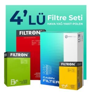 Filtron Dacia Logan 1.5 Dizel Filtre Bakım Seti (2012-2018) 4 Lü