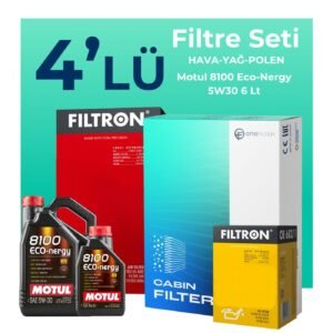 Filtron Mercedes B180 Benzin Filtre Bakım Seti Motul Motor Yağlı (2012-2018) 4 Lü
